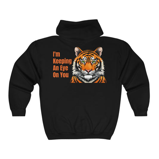 Unisex Heavy Blend™ Full Zip Hooded Sweatshirt_Daddy Tiger