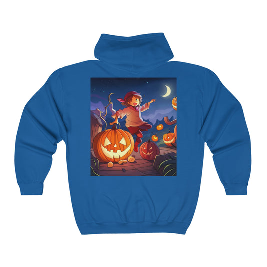 Unisex Heavy Blend™ Full Zip Hooded Sweatshirt_Halloween Design 6