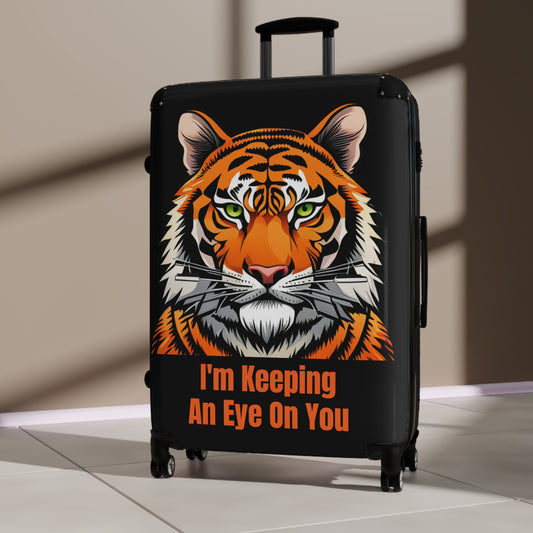 Suitcase_3 Size_ PC+ABS_Trolley Spinner_Hard Shell_Daddy Tiger(Only Front)