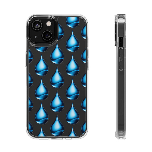 iPhone & Galaxy_Clear Cases_Clear Polycarbonate_Water Droplet Pattern