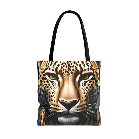 Tote Bag_100% Polyester_3 Sizes_Highly Durable_Leopard Face(AOP)